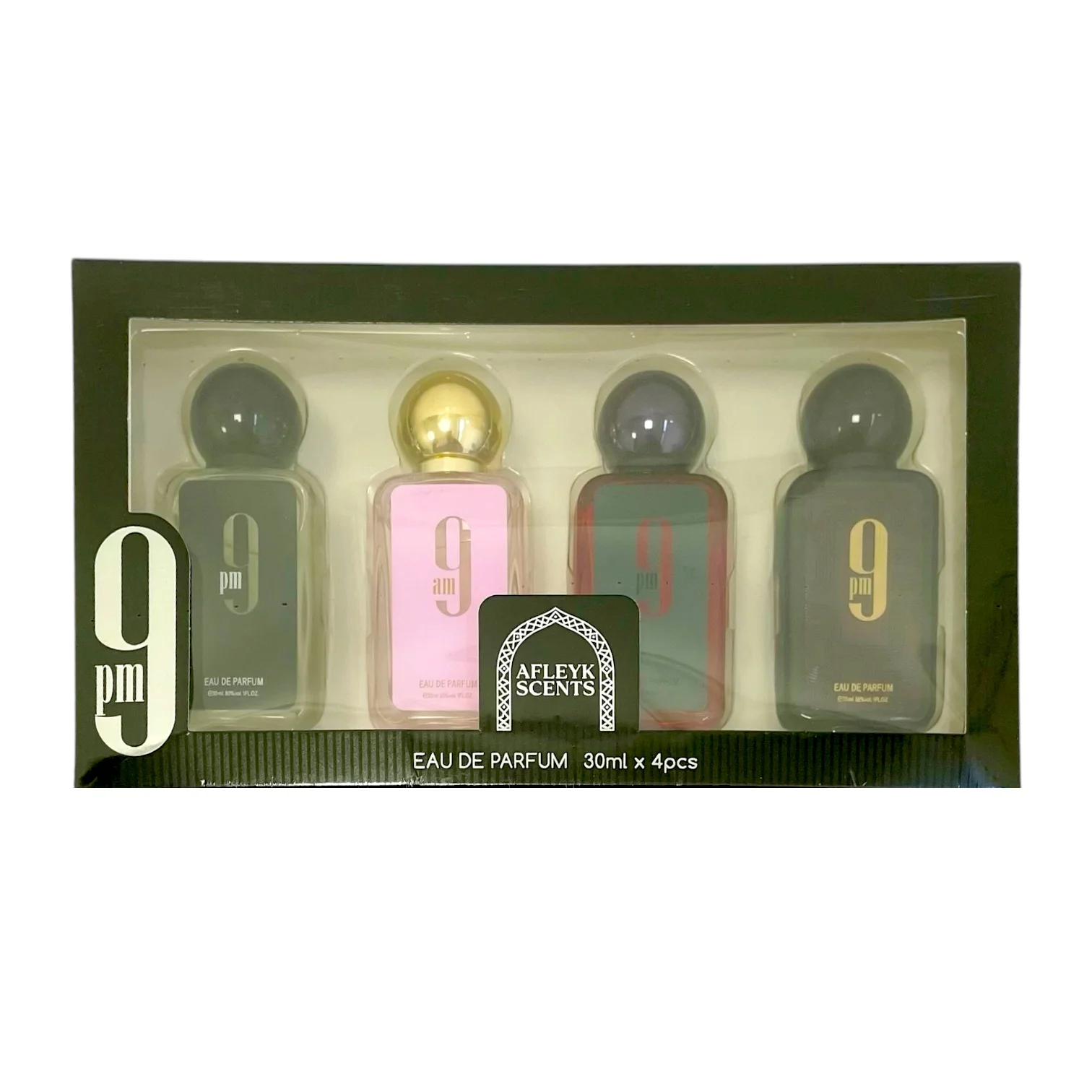 SET PERFUME MINIATURA 9PM 30ML 4pcs