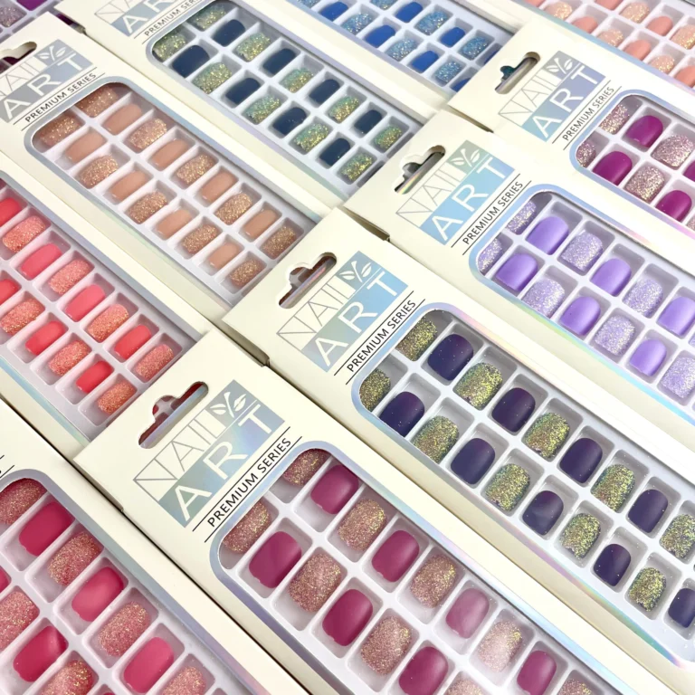 UÑAS POSTIZAS C/ PEGAMENTO 24PCS COD.