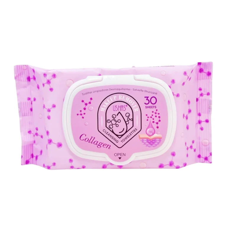 USHAS TOALLITAS DESMAQUILLANTE COLLAGEN 30und.